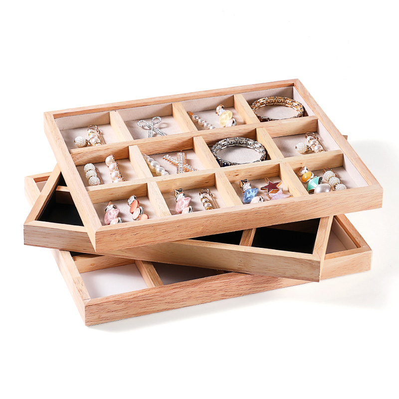 木质格盘首饰收纳展示盘