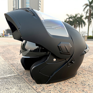 通用 dot机车四季 2025新款 摩托车头盔全盔男揭面盔电动车全覆式