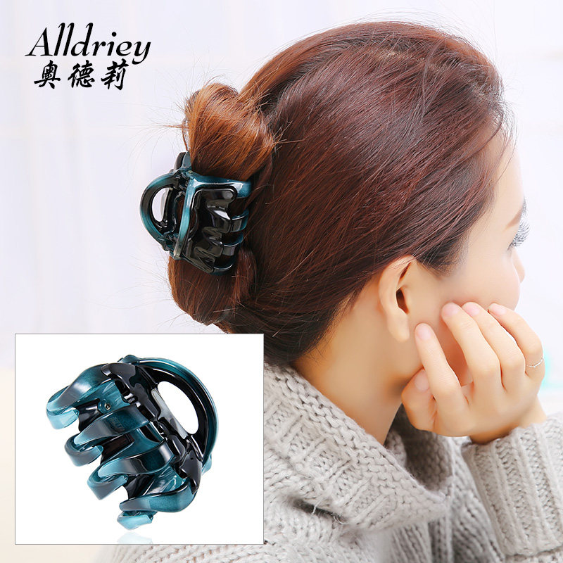 Korean Edition Hairdressing No. gripper Flaxen Hair Grip Vertical folder resin Claw clip take a shower Hair caught Hairpin the republic of korea Card issuancein the Accessories/Fashion Jewelry, Hair Accessories  category - from Buy2taobao.com to provide professional Taobao agent buy service