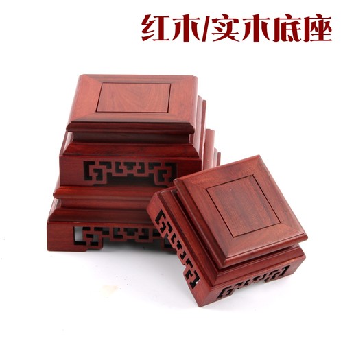 红木底座实木紫砂茶壶垫奇石木托