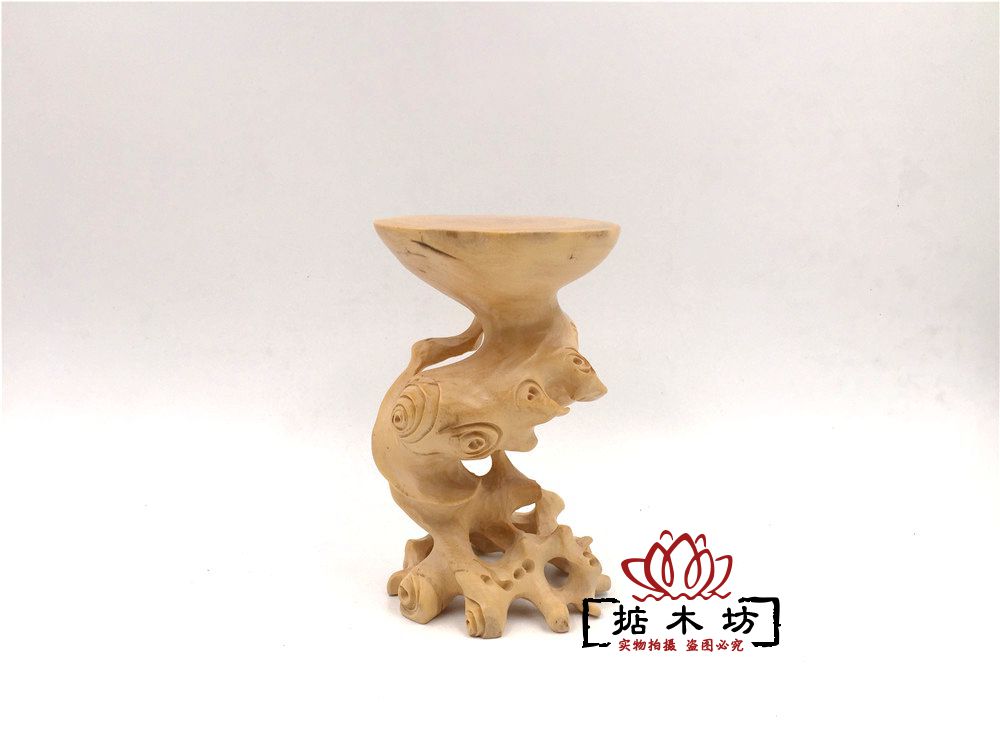 红木石头摆件底座实木手工雕花