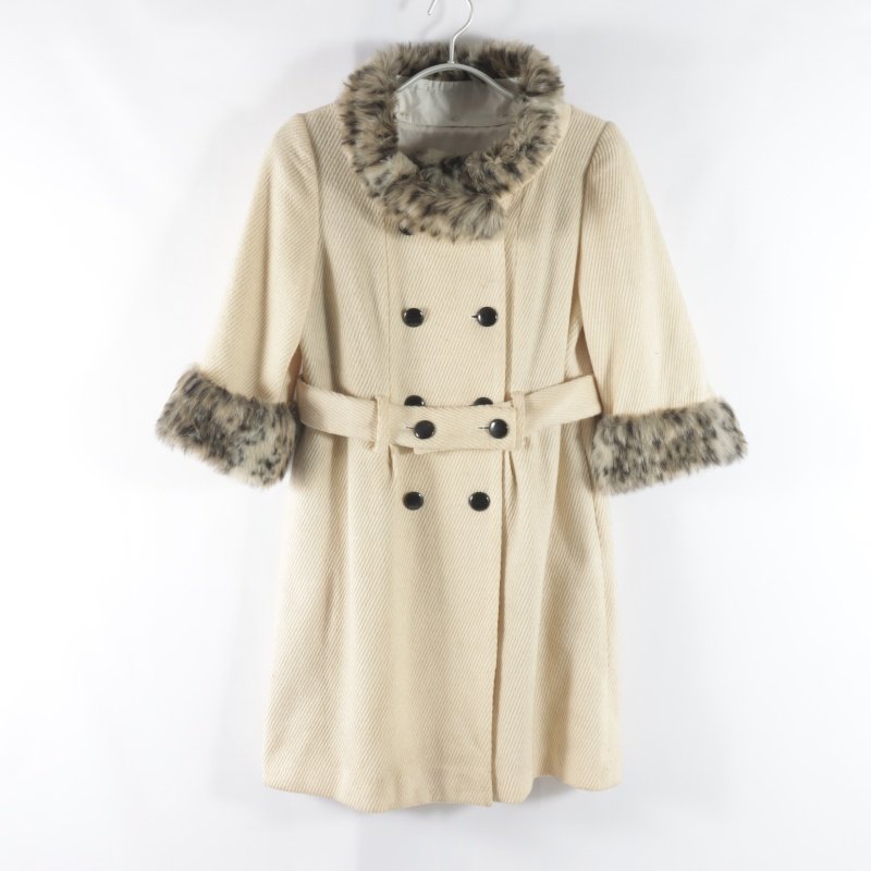 日单新款通勤百搭双排扣修身显瘦女纯色时尚七分袖中长款毛呢外套,女装/女士精品,毛呢外套,淘宝优惠券,粉丝福利购,淘宝优惠卷