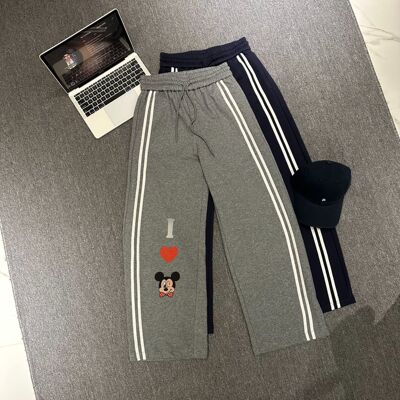 【我爱米奇】女款春夏新款运动感设计款米奇图案休闲长裤CP754