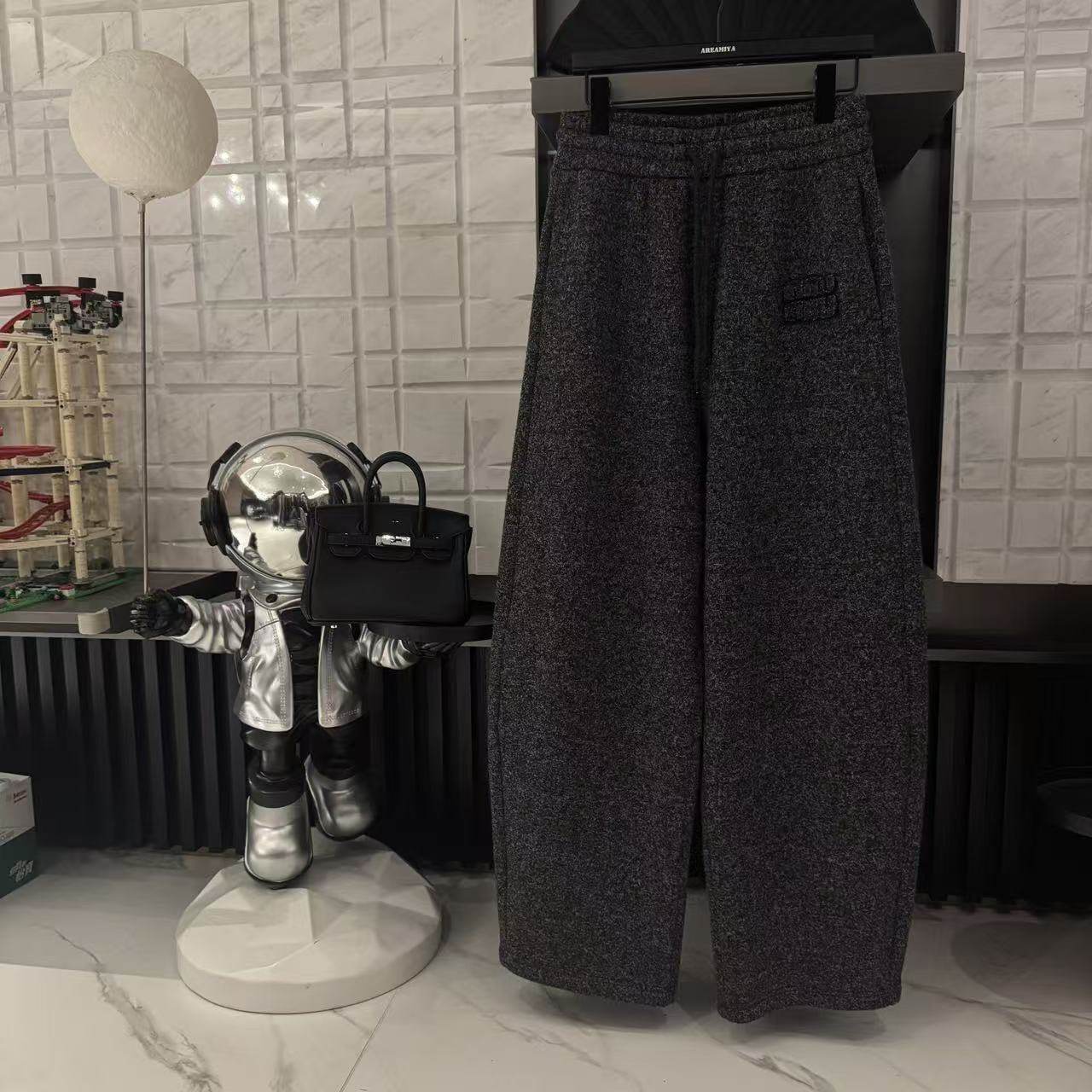 中腰百搭低调长裤阔腿裤