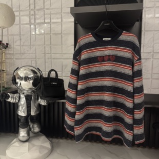 秋冬条纹圆领长袖 女款 T恤CP621 三心二意