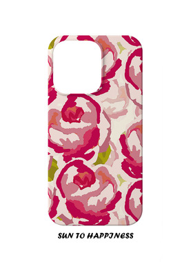 原创设计简约玫瑰适用苹果17PROMAX菲林手机壳IPHONE16PLUS15PRO13二合一日韩小众抽象硅胶防摔TPU全包软壳女