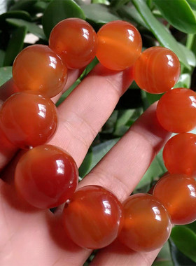 玛瑙手串天然玉石手链佛珠男