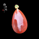 安曼 Melinda 梅林达 天然南红玛瑙吊坠18K金镶嵌水滴玉石挂件