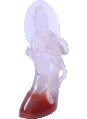 梅林达男女南红玛瑙观音吊坠