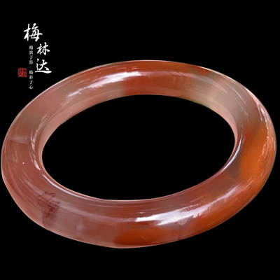 梅林达旗舰店天然南红玛瑙手镯