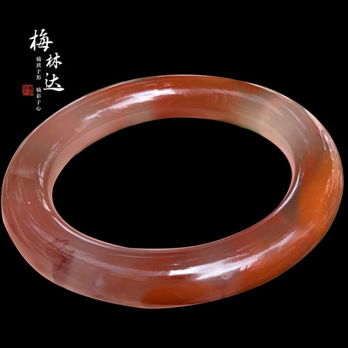 梅林达旗舰店天然南红玛瑙手镯