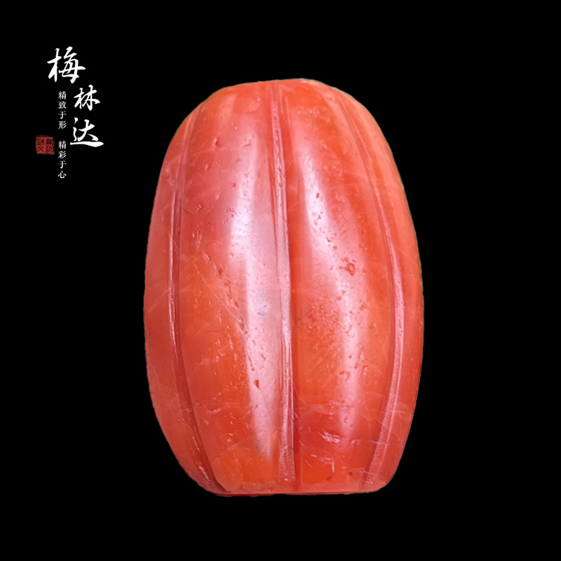 Melinda/梅林达【倩欣】天然南红玛瑙吊坠苏工精雕瓜珠玉石挂件女