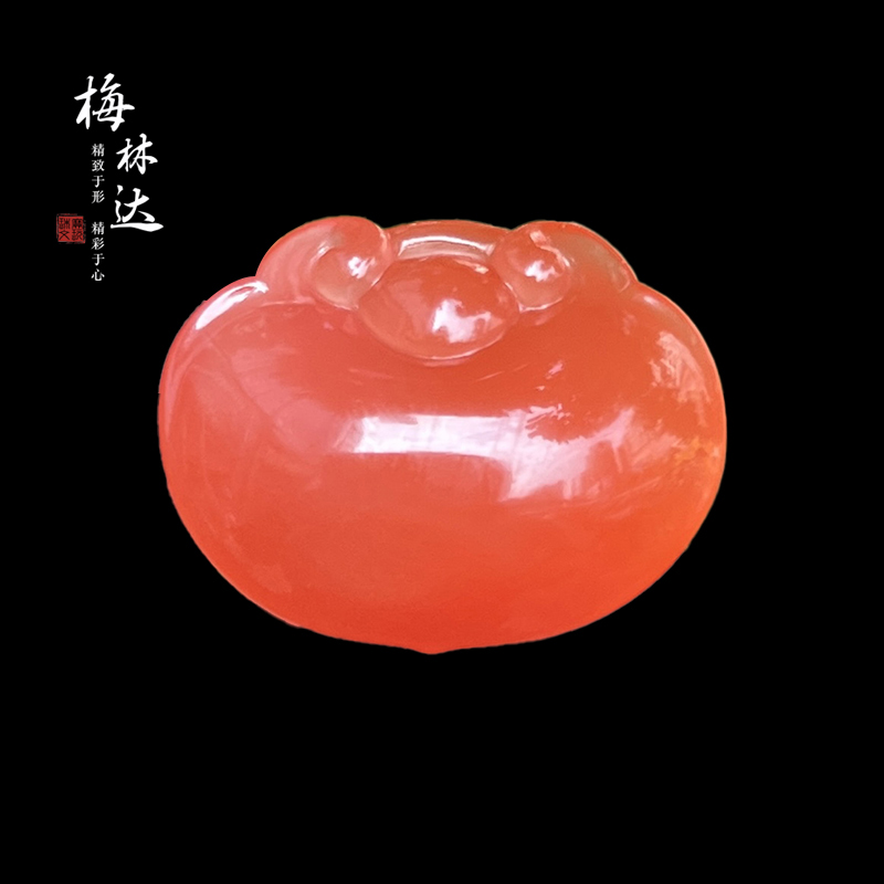 梅林达旗舰店天然南红玛瑙吊坠