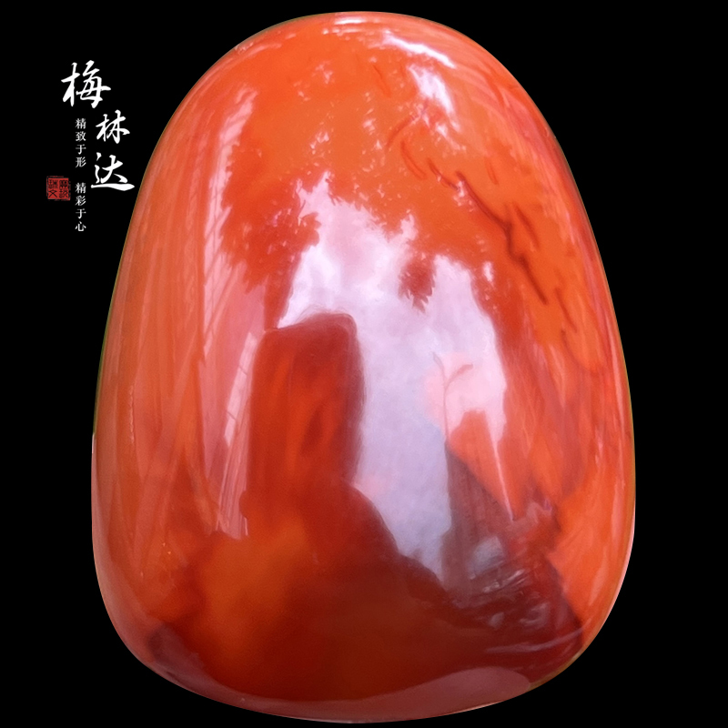 梅林达旗舰店天然南红玛瑙吊坠