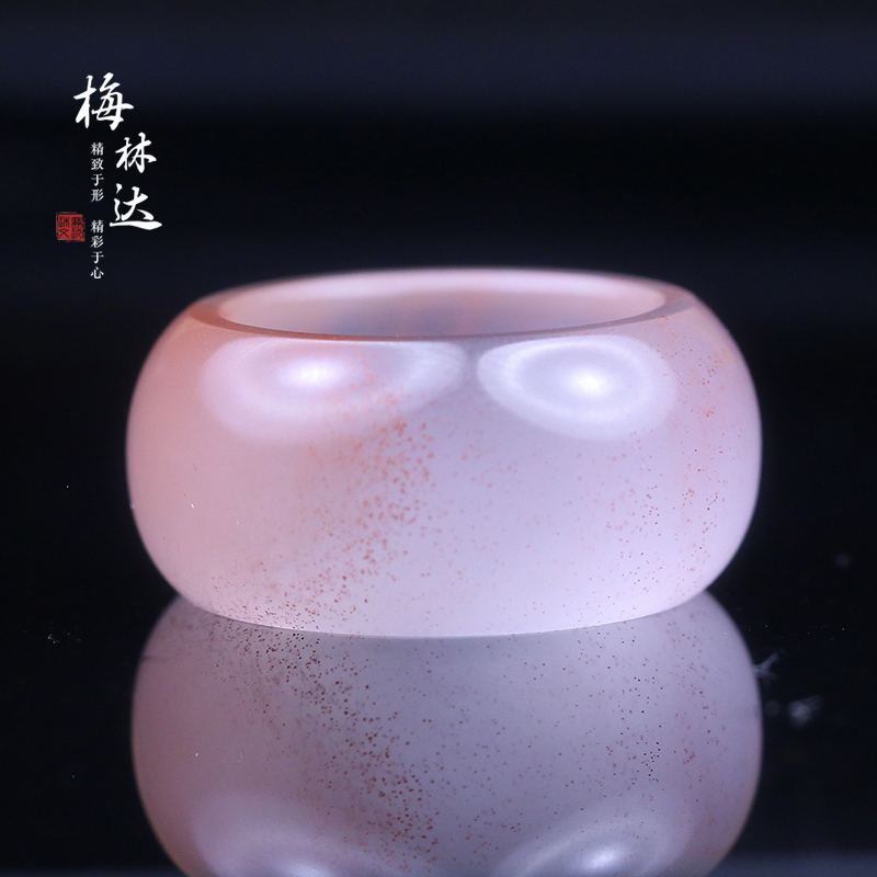 梅林达旗舰店天然南红玛瑙戒指