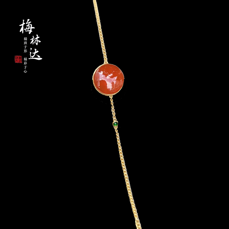 梅林达旗舰店天然南红玛瑙手链
