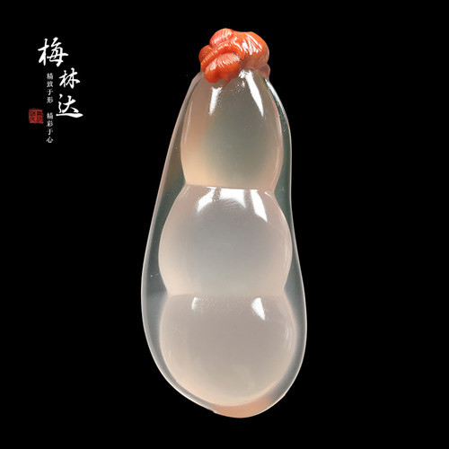 梅林达旗舰店天然南红玛瑙吊坠