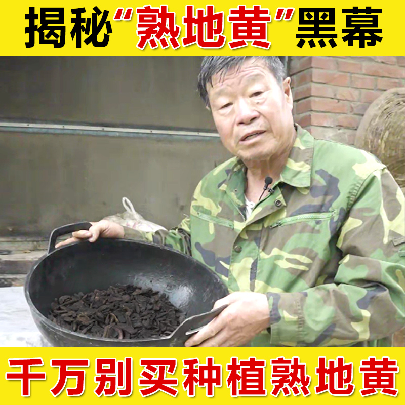 野生熟地黄九蒸九晒正品500g包邮干货非同仁堂特级泡水草药中药材 传统滋补营养品 熟地黄 原图主图