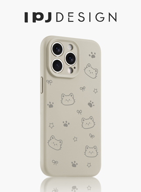 IPJ卡通个性星星猫咪液态手机壳17适用苹果15promax手机壳iphone16Plus13个性12防摔14小众15卡通