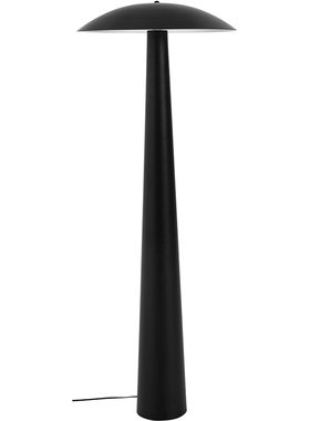 北欧个性时尚黑色锅盖落地灯客厅茶几别墅展厅样板房软装定制灯具