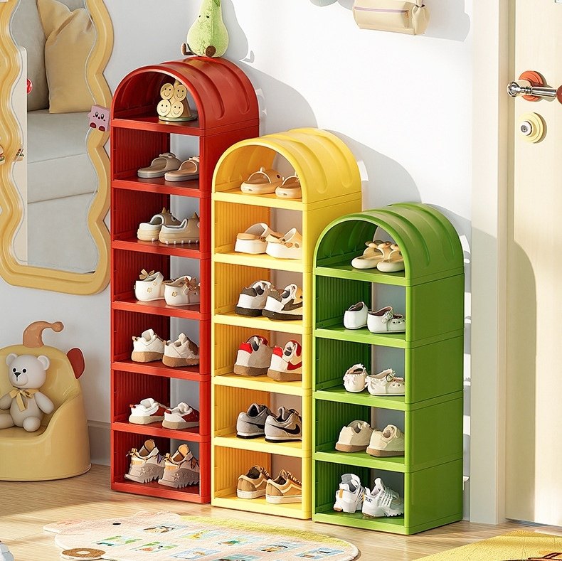多巴胺儿童鞋架家用小型多层幼儿鞋子收纳架玄关门口宝宝鞋柜单排,住宅家具,儿童鞋架,淘宝优惠券,粉丝福利购,淘宝优惠卷