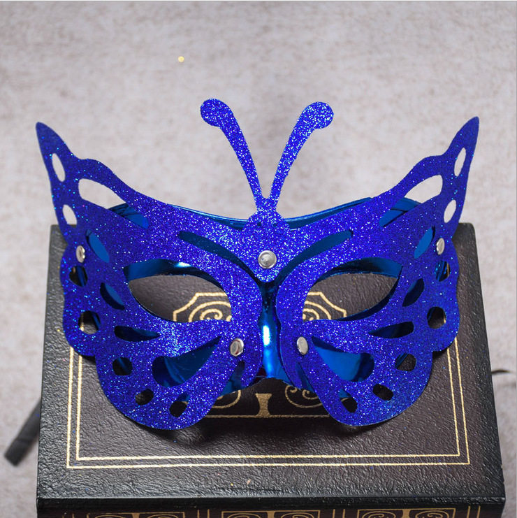 万圣节威尼斯面具成人化妆舞会性感镂空蝴蝶半脸男女面罩唯美眼罩