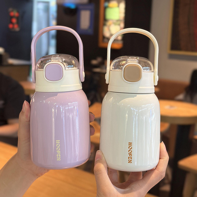 可爱吸管保温杯女学生吸管水杯