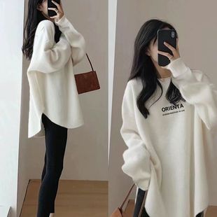 长袖内搭打底衫女加厚遮屁中长款德绒t恤鲨鱼裤搭配上衣春秋冬季