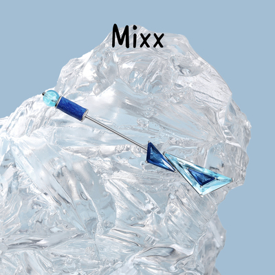 Mixx靡诗2025秋季新品双映蓝琉璃胸针高级感ins风男女同款