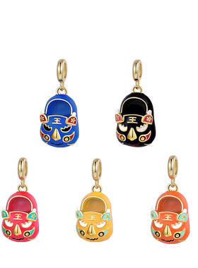 mixx925国潮风新年虎头鞋吊坠