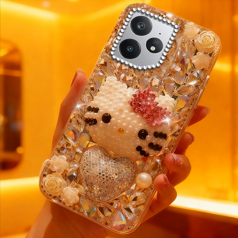 高端奢华镶钻手机壳，不掉钻，不发黄