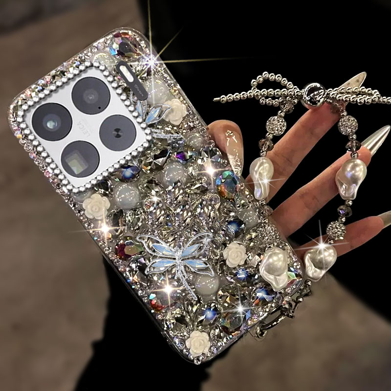 高端奢华镶钻手机壳，不掉钻，不发黄