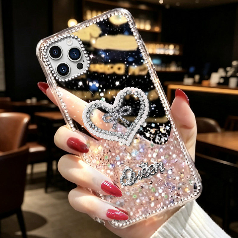 透明高级感闪钻适用苹果iPhone16promax手机壳镶钻6SPLus秋冬6s防摔18Pro上档次14Pro软壳X新品16水钻Air新款