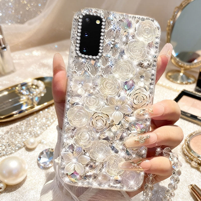 高端奢华镶钻手机壳，不掉钻，不发黄