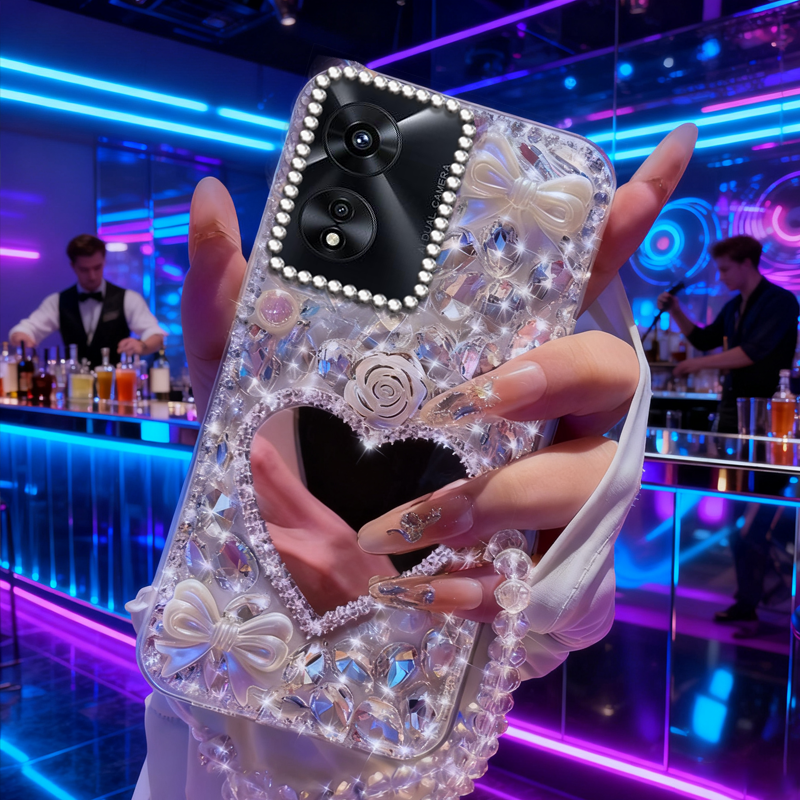 高端奢华镶钻手机壳，不掉钻，不发黄