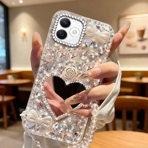 高端奢华镶钻手机壳，不掉钻，不发黄