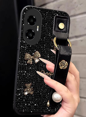 2026马年红色新款腕带适用荣耀300手机壳带支架50Pro名媛v40轻奢版过年90全包华为13保护套8se结婚400喜庆60