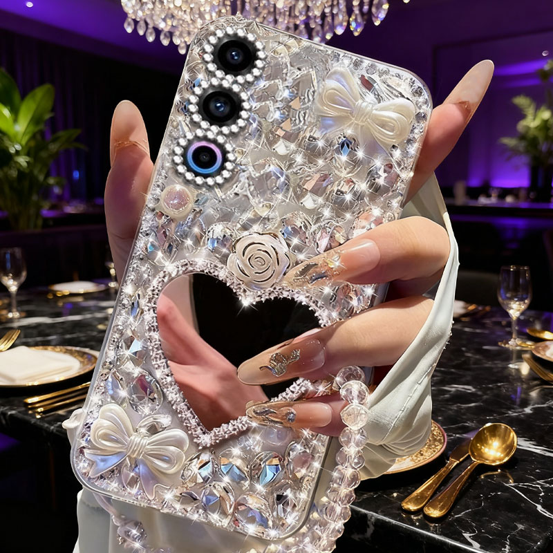 高端奢华镶钻手机壳，不掉钻，不发黄