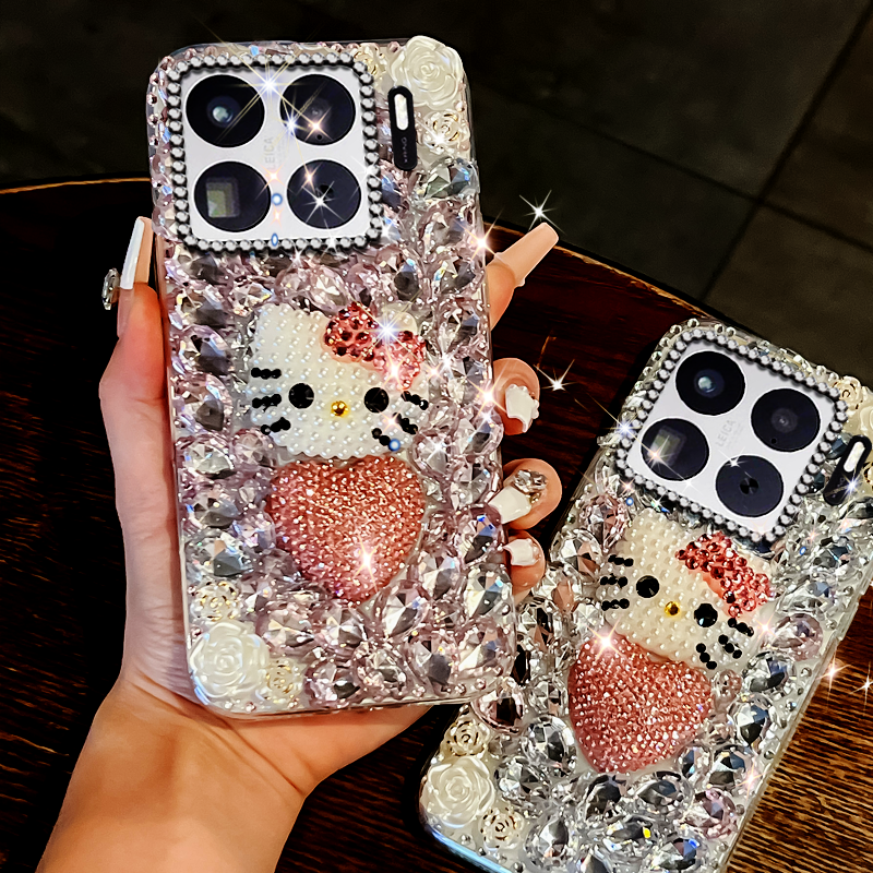 高端奢华镶钻手机壳，不掉钻，不发黄
