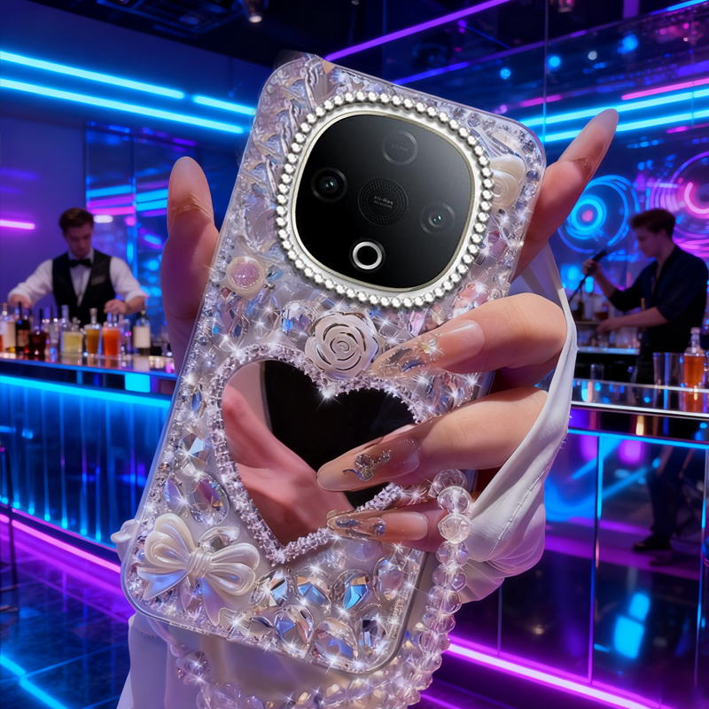 高端奢华镶钻手机壳，不掉钻，不发黄