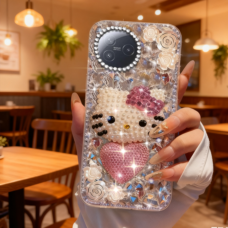 高端奢华镶钻手机壳，不掉钻，不发黄