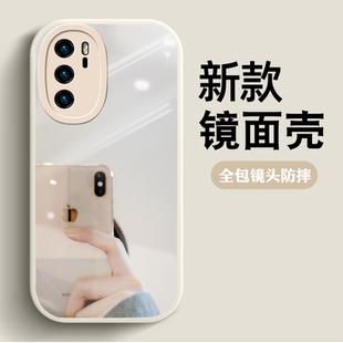 全包镜头防摔补妆镜适用华为P40手机壳P40PRO十 P50pr0纯色mate20镜子ma30魅特m40Pro女nova9se软 硅胶P30新款