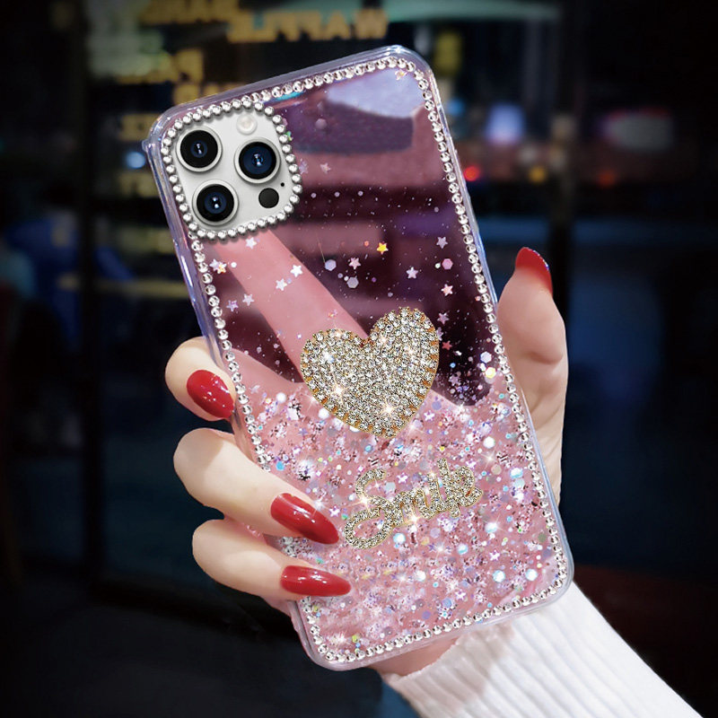 高级感水钻细闪适用苹果iPhone16promax手机壳软壳12Mini镶钻XS硅胶17Pro网红14Pro小众6SPLus新款11透明7