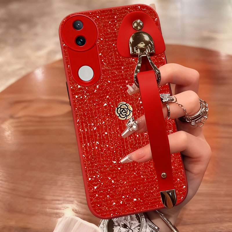 2026新款，磨砂光闪皮，带腕带更方便