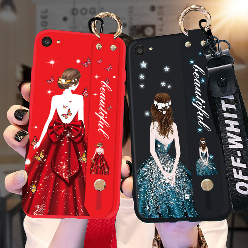 여성을위한 VIVOX7 휴대 전화 케이스에 적합한 붉은 여신 귀여운 모든 항목을 포함하는 가을 방지 VIVOX7PLUS 젖빛 실리콘 소프트 쉘 [끈 포함] VIVO7|7PLUS|X7L|X9PLUS|X9SPLUS 인터넷 연예인