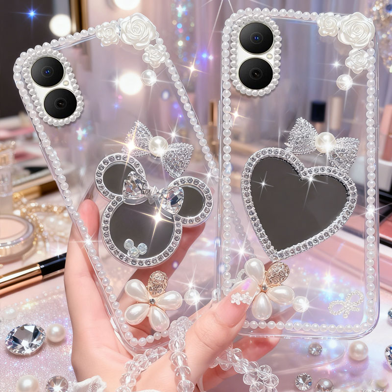 高端奢华镶钻手机壳，不掉钻，不发黄