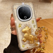 X60 本命年Y200 新款 2026马年新年发财适用vivoY300手机壳全包x23情侣Y500女款 Y77 5G网红y300GT镶钻