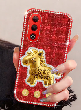 红色新年发财适用OPPOK12手机壳春节k1小香风A5 针织K11保护套K13s新品A3/2026年K11x本命年k5网红K13Turbo