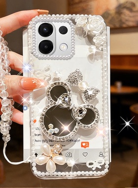 春天新款清新化妆镜适用OPPOk12s手机壳/2026年A5活力版全包Ace2女款A6max外壳A3i高级感A2防摔5 奢华A55