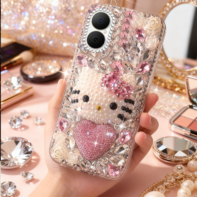 高端奢华镶钻手机壳，不掉钻，不发黄